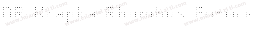 DR Krapka Rhombus Fo字体转换